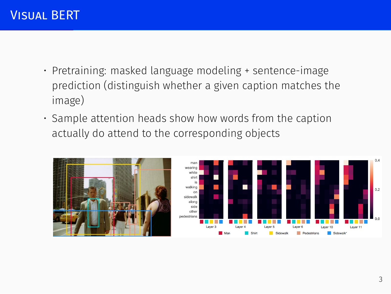 Attention alignment in Visual BERT